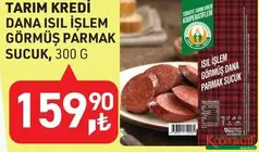 TARIM KREDİ DANA ISIL İŞLEM GÖRMÜŞ PARMAK SUCUK 300 G